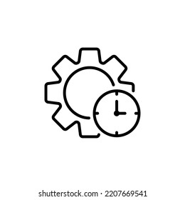 Business efficiency vector graphics outline icon
