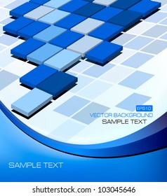 Business elegant abstract background with mosaic. Vector illustration