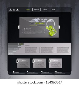Business Elegant Dark Website Template Design