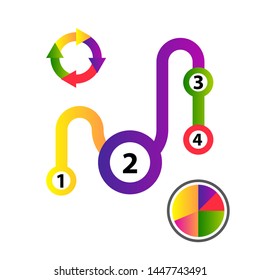 Business Element Chart label information on data graph icons