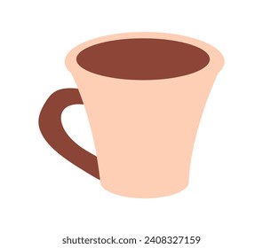 Elemento comercial de conjunto colorido. Esta fascinante ilustración combina la esencia de los negocios con la reconfortante imagen de una taza de café humeante. Ilustración vectorial.