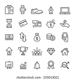 Business element icons  Vector illustration