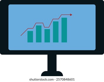 Business Element Isolated on White Background. Vector Illustration