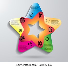  Business  Element Square Chart Vector Illustration. Useful for Diagram . Number Option . 