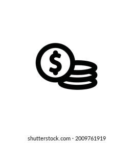 Business Elements Coin outline Icon