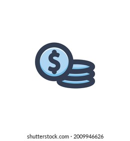 Business Elements Coin Vector Icon
