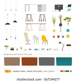 Business elements. Create your scene 