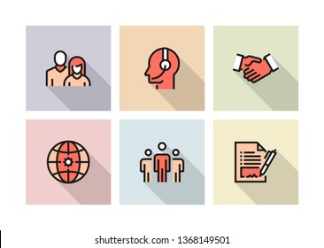 BUSINESS ELEMENTS ICON CONCEPT