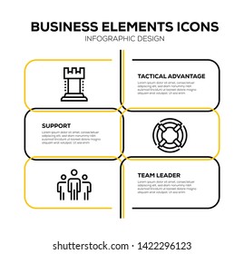 BUSINESS ELEMENTS AND ILLUSTRATION ICON CONCEPT