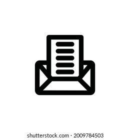 Icono de esquema de correo de elementos empresariales