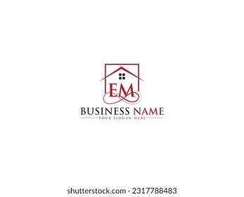 Business EM Real Estate Logo Symbol