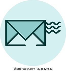 Business-E-Mail-Nachricht, Illustration, Vektorgrafik auf weißem Hintergrund.