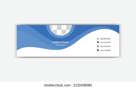 Business email signature. corporate email signature banner.