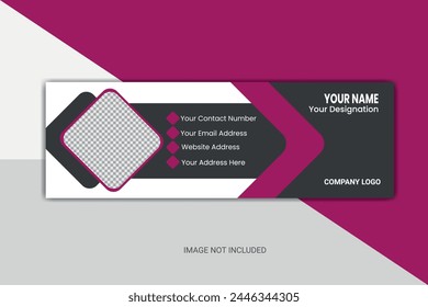 Business email signature , Corporate business professional modern email signature template