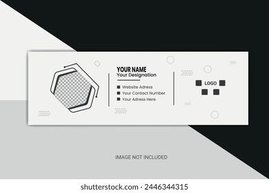 Business email signature , Corporate business professional modern email signature template