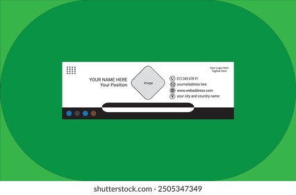 Business Email Signature Design with Minimal Layout