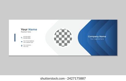 Business email signature design template.