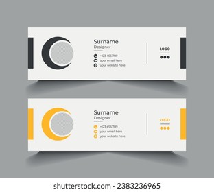 business email signature design vector creative Professional modern
