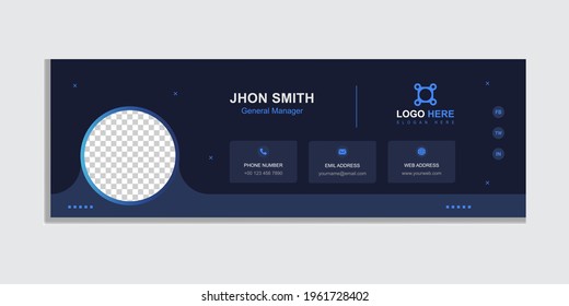 Business Email Signature Or Email Footer Template