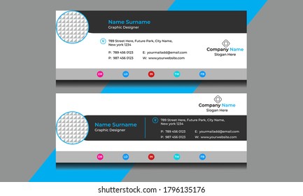 Business E-mail Signature Template Design