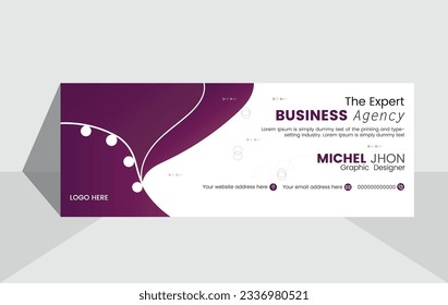 Business Email signature template modern unique deign.