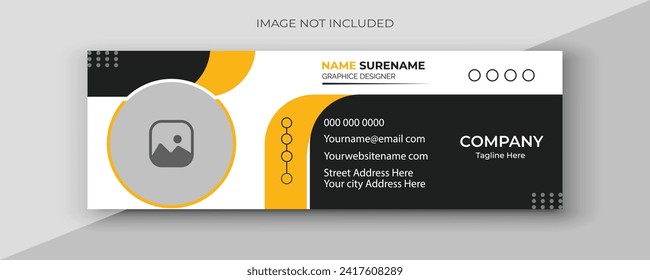 Business Email Signature.Creative Email signature Template Design, corporate, Email Signature Template Design,
