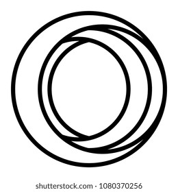 business emblem with circular shape