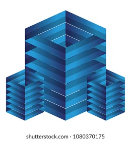 business emblem with rhombus shape