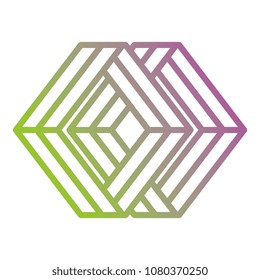 business emblem with rhombus shape