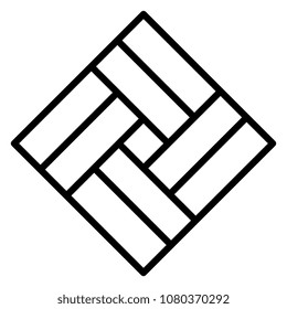 business emblem with rhombus shape