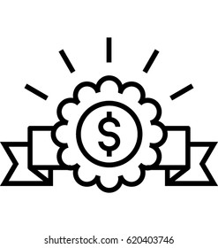 Business Emblem Vector Icon 