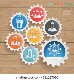 Business and employee concept design,clean vector