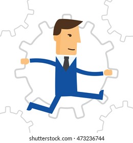 Business Engine. Business concept illustration eps 10