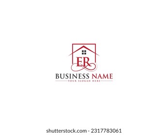 Business ER Real Estate Logo Symbol