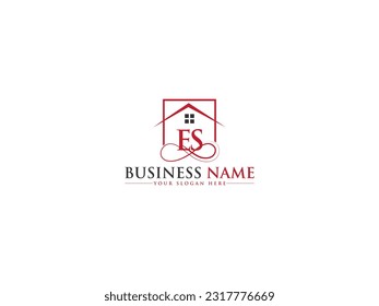 Business ES Real Estate Logo Symbol