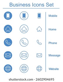 Business Essentials Icons Pack, vector illustration art