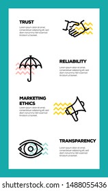 BUSINESS ETHIC AND ILLUSTRATION ICON CONCEPT