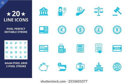 Ética de negocios y valores centrales iconos de contorno de trazo editable conjunto aislado en Ilustración vectorial plana de fondo blanco. Píxel perfecto. 64 x 64.