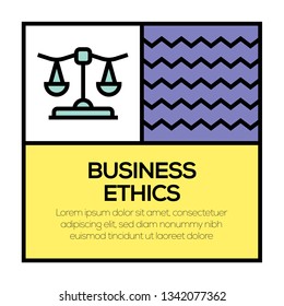BUSINESS ETHICS ICON CONCEPT