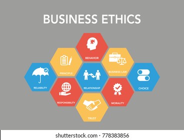 Business Ethics Icon Concept