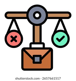 Geschäftsethik-Symbolelement für Design und Vektorgrafik