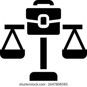 Icono de ética empresarial Ilustración vectorial de glifos