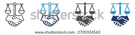 business ethics icon sheet multiple style