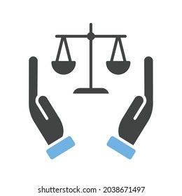 Imagen vectorial de icono de ética empresarial. También se puede usar para HR. Adecuado para aplicaciones móviles, aplicaciones web y medios impresos.