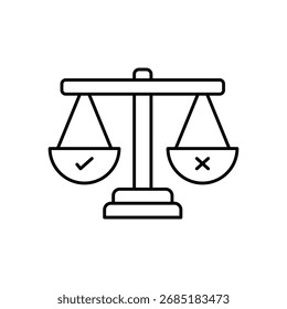 Business Ethics Icon vector stock illustration