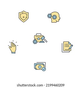 business ethics icons set . business ethics pack symbol vector elements for infographic web