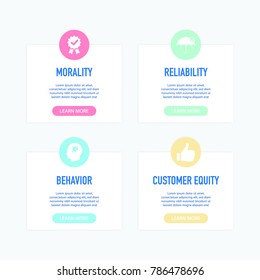 Business Ethics Infographic Icons