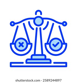 Business Ethics line icon. Universal creative premium symbol. Vector sign icon logo template. Vector illustration