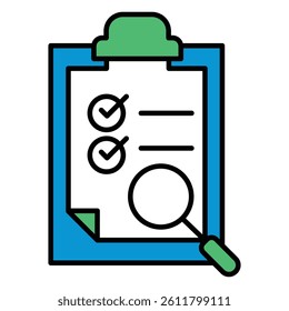 Business Evaluation and Feedback Report Icon vector icon design