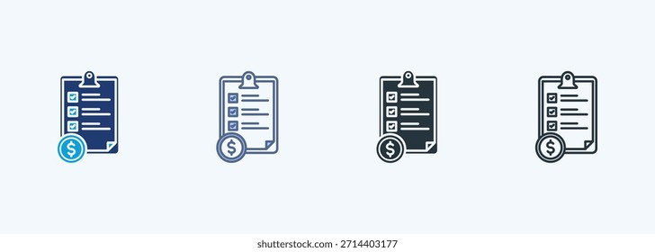 Colección de íconos de estilo múltiple de evaluación de negocio